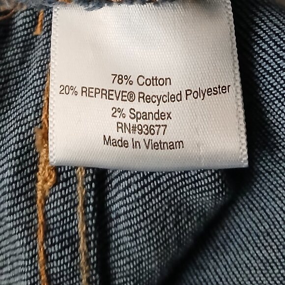 St Johns Bay Jeans 12 Petite Skinny Mid Rise Blue Denim Stretch - Picture 9 of 10